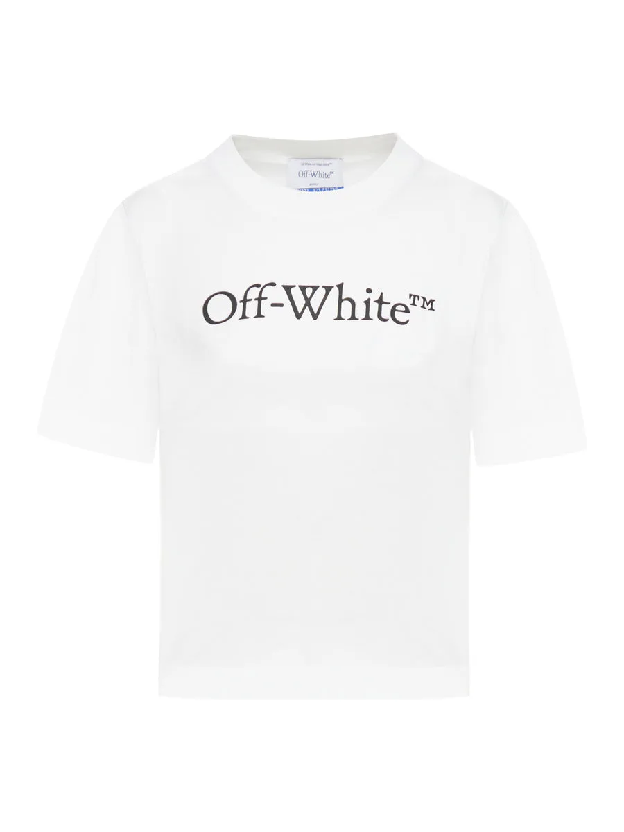 T-shirt corta con logo grande