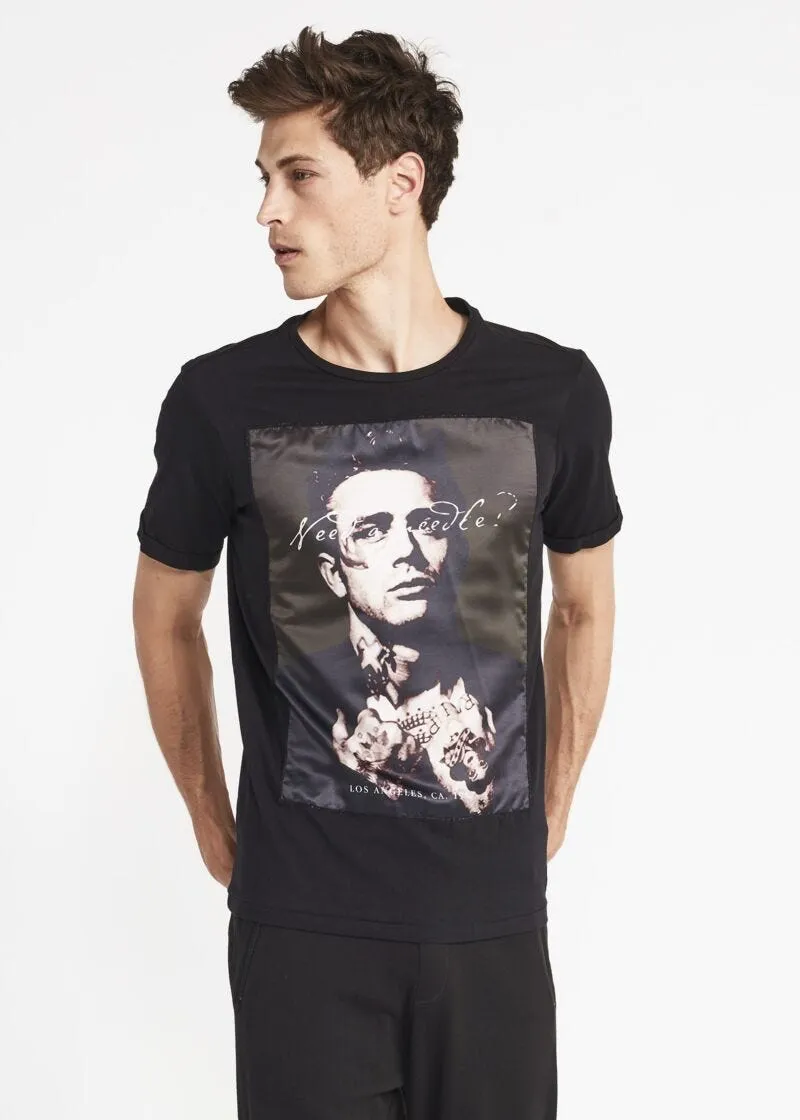 T-shirt girocollo in cotone