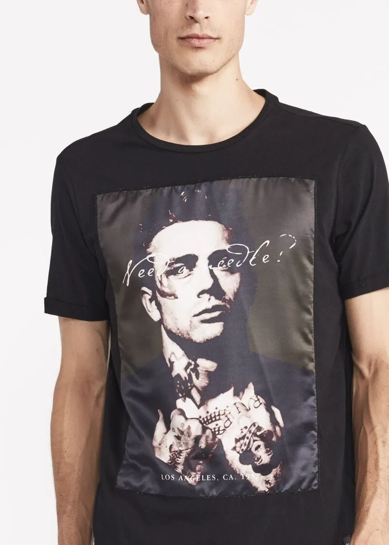 T-shirt girocollo in cotone