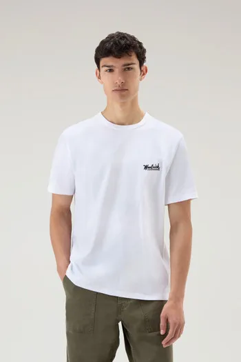 T-shirt in puro cotone con grafica Western sul retro                                                                            