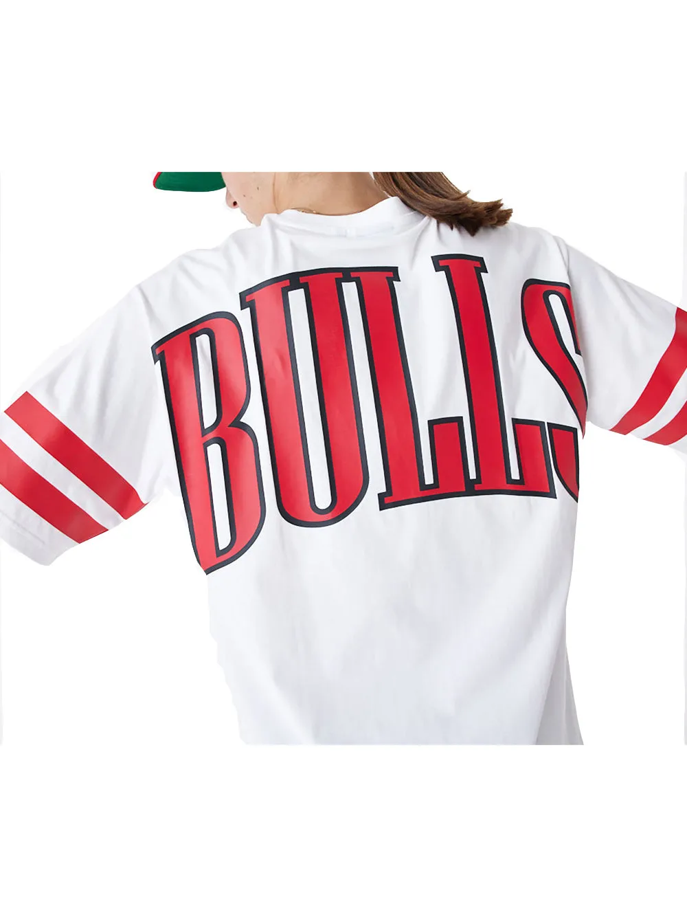 T-Shirt Oversize Chicago Bulls NBA Arch Graphic - Bianco