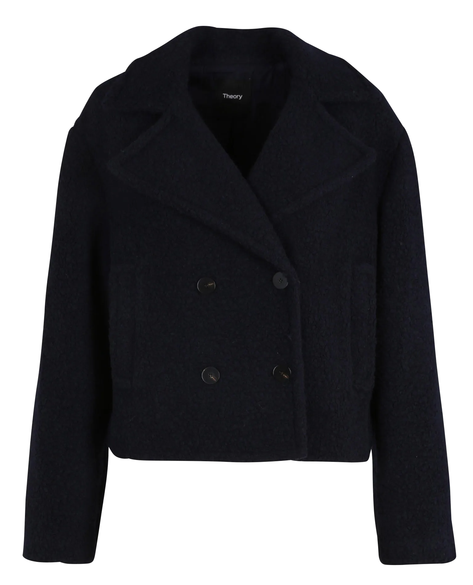  THEORY   Cappotto corto in lana | Blu
