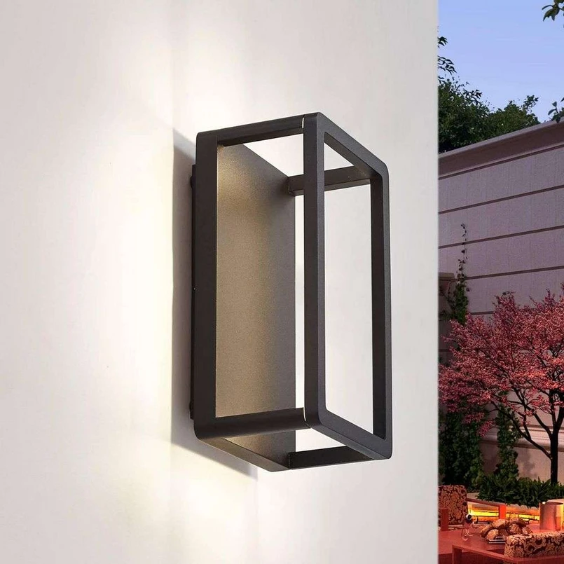 Thorvid LED All'aperto Applique da Parete H26 Nero - Lucande | Acquista online