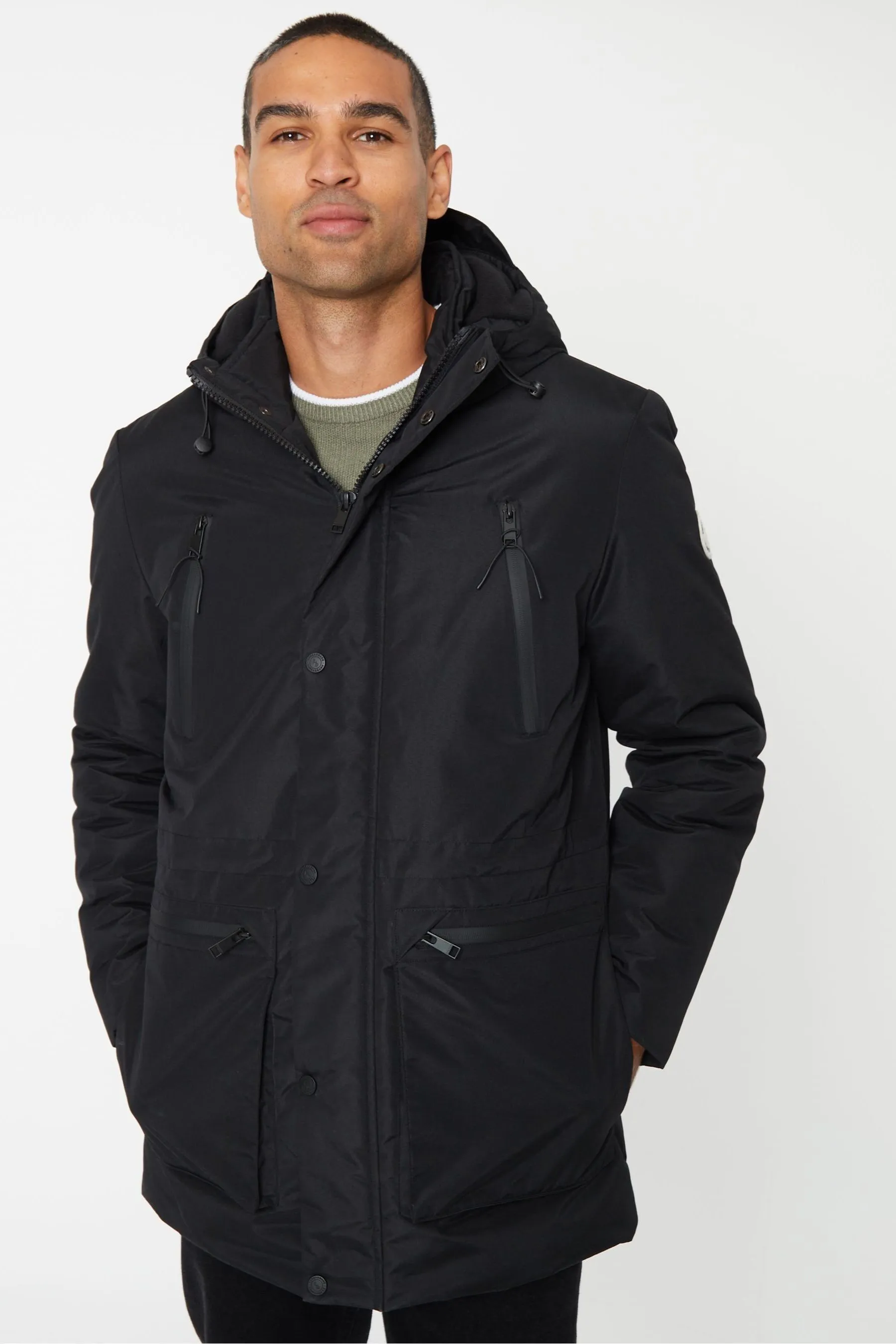 Threadbare Con cappuccio Giacca multitasche