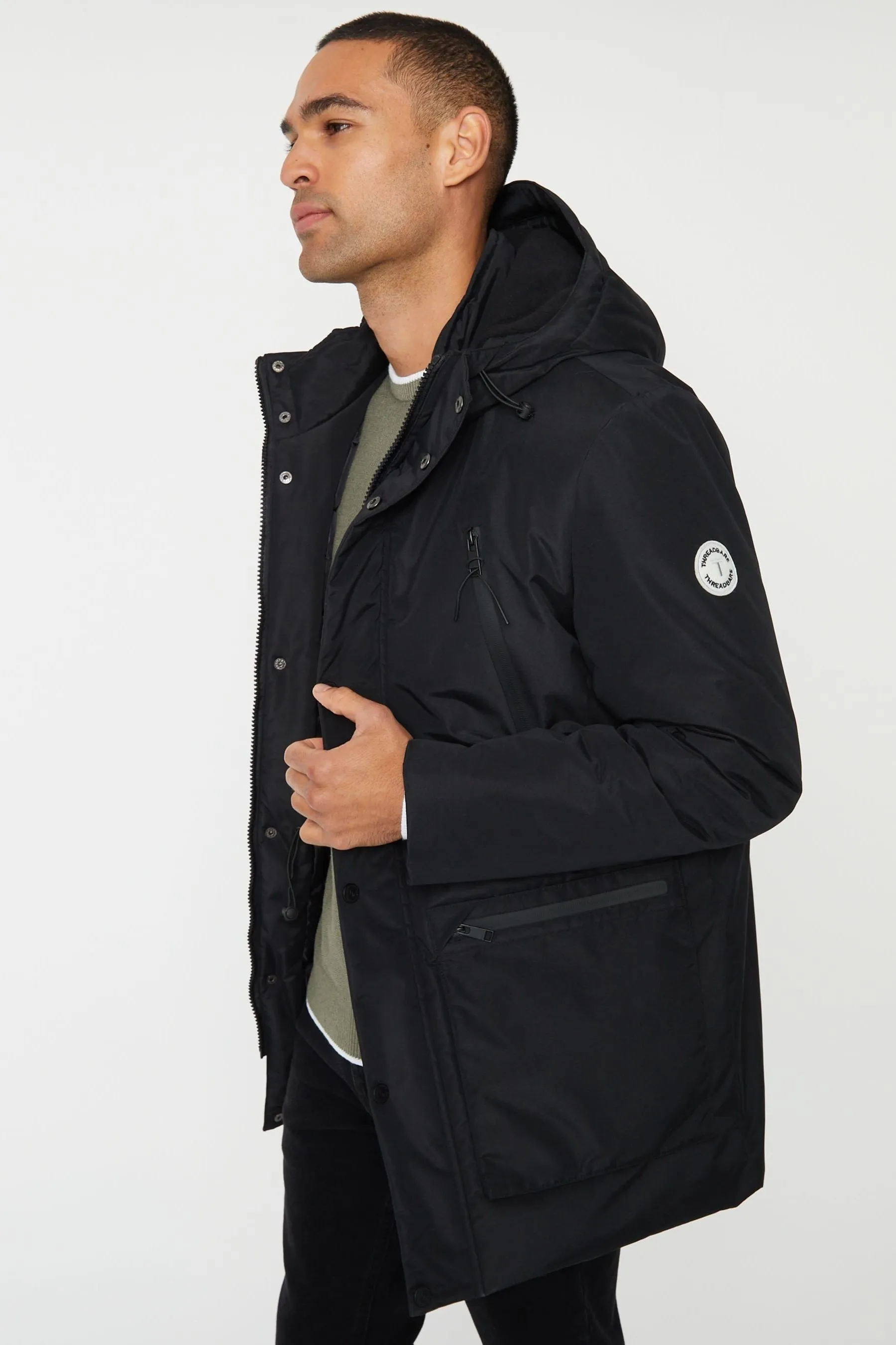 Threadbare Con cappuccio Giacca multitasche