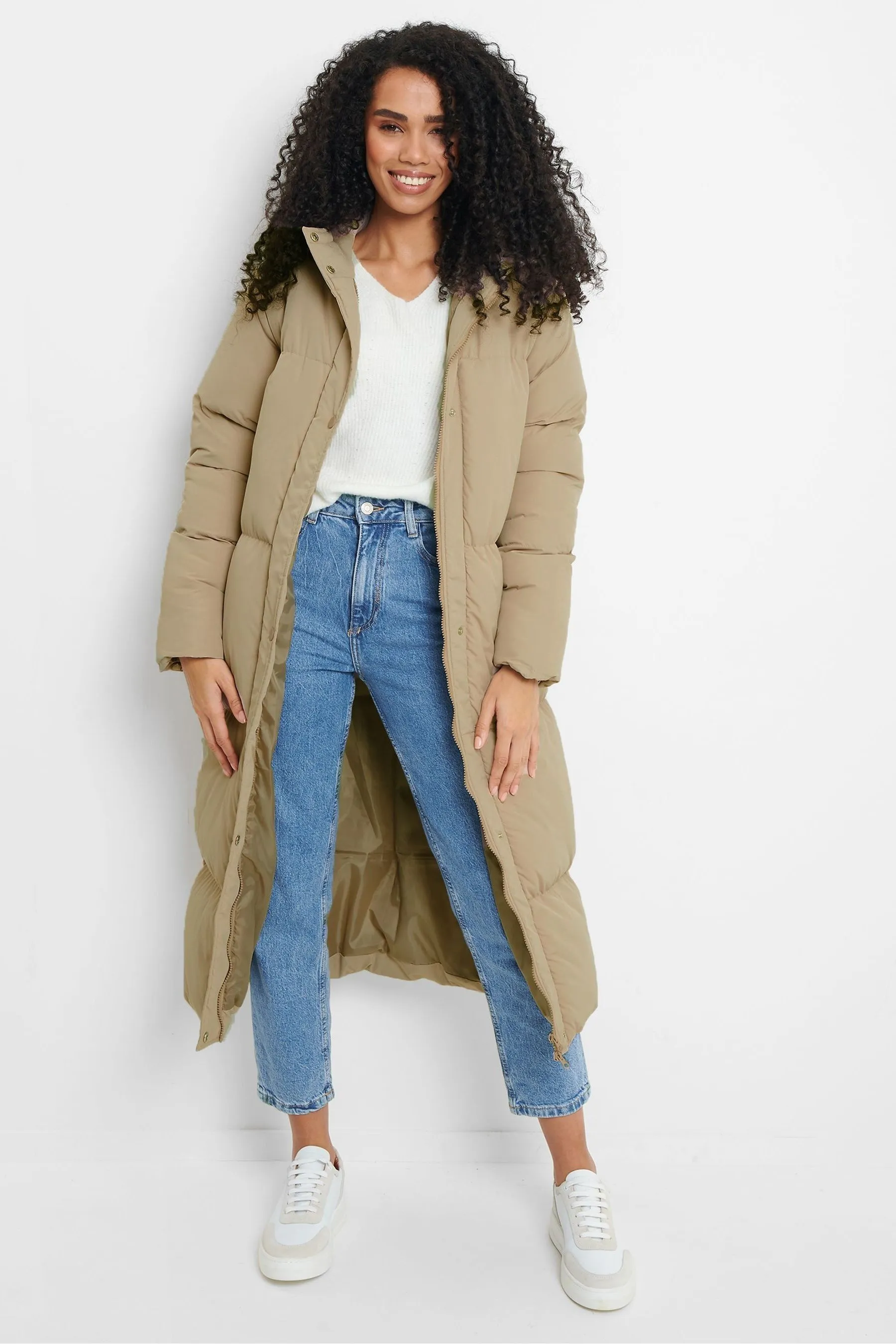 Threadbare - Giacca imbottita lunga Con cappuccio