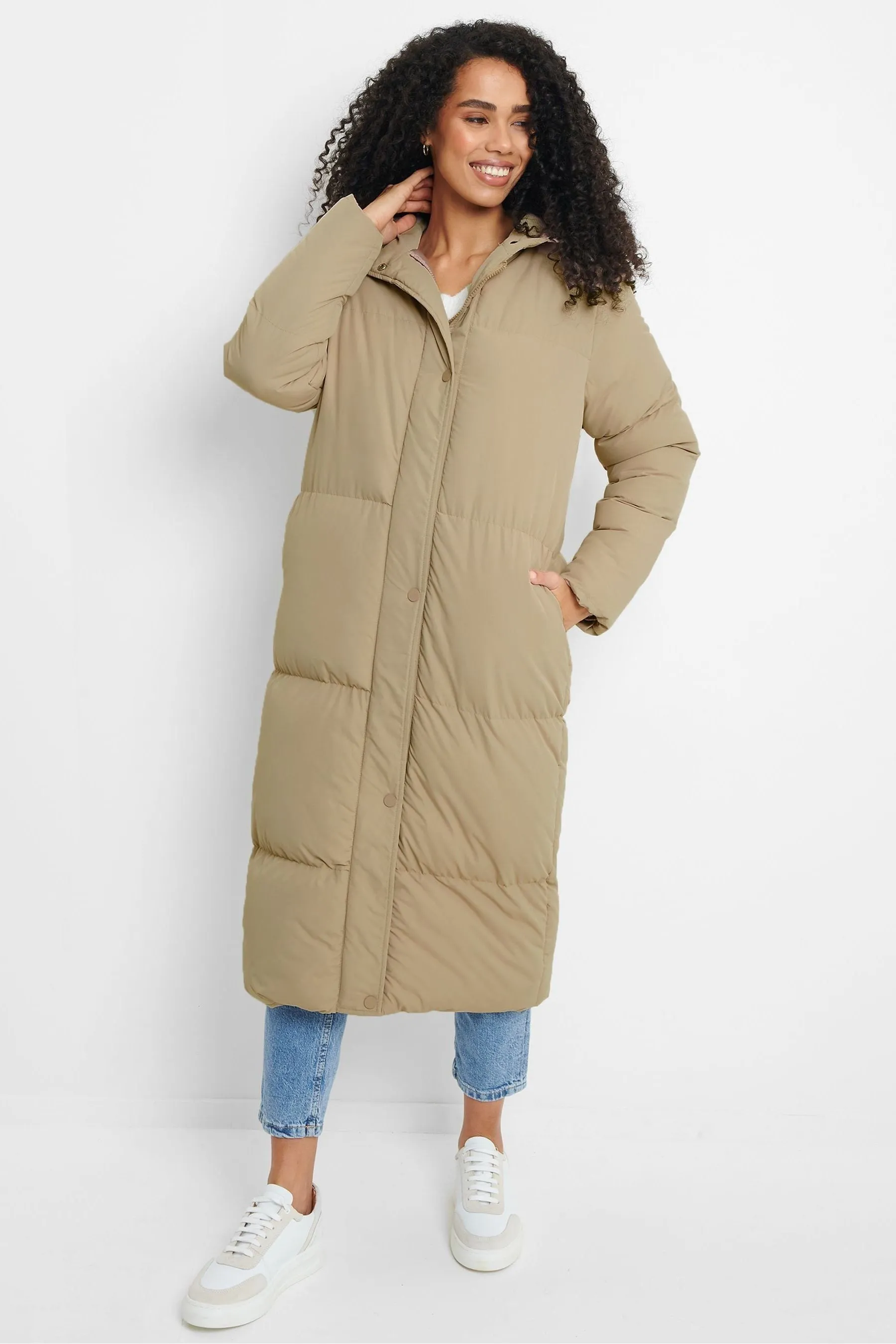 Threadbare - Giacca imbottita lunga Con cappuccio