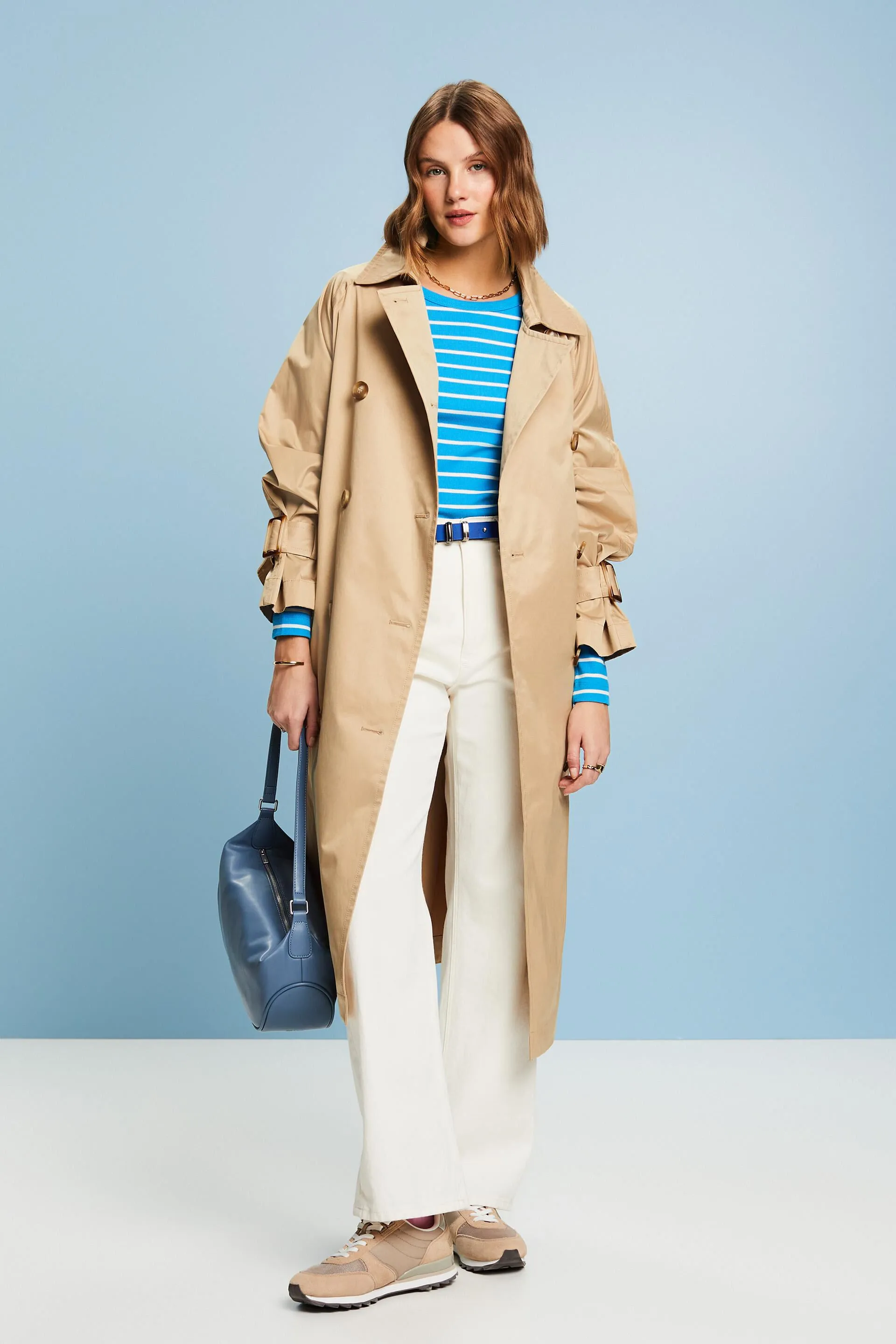 Top a righe in maglia a coste