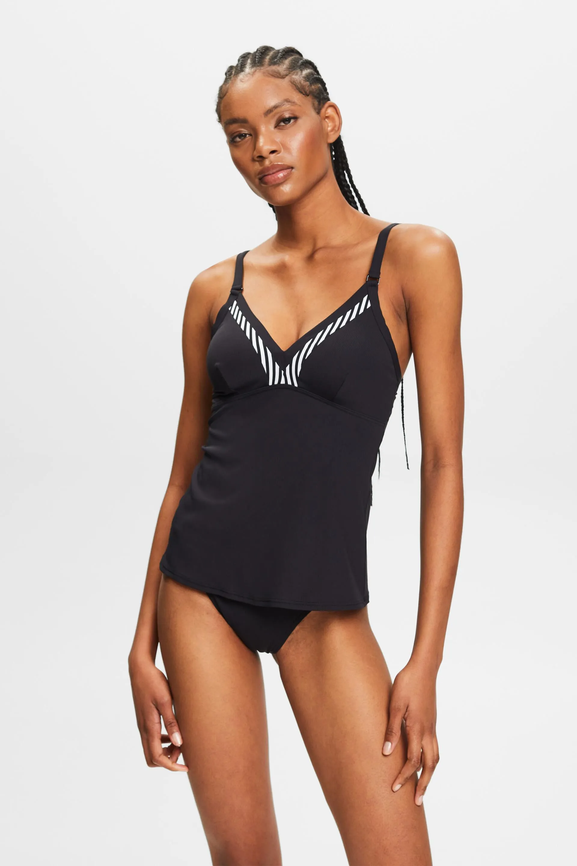 Top da tankini a righe
