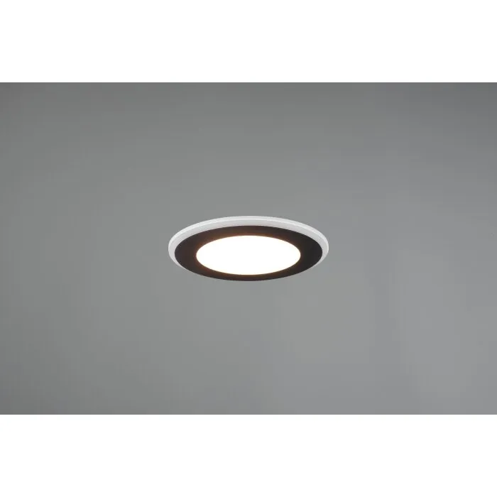 Trio-Leuchten Aura Lampada da incasso LED Nero, 1-Luce