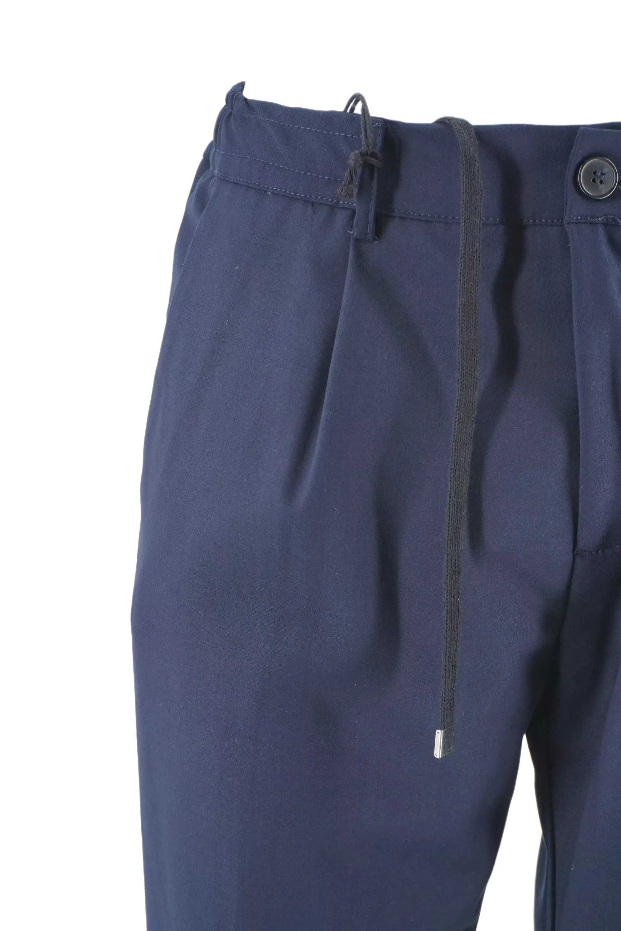 Trousers with Drawstring Waist By And / Blue