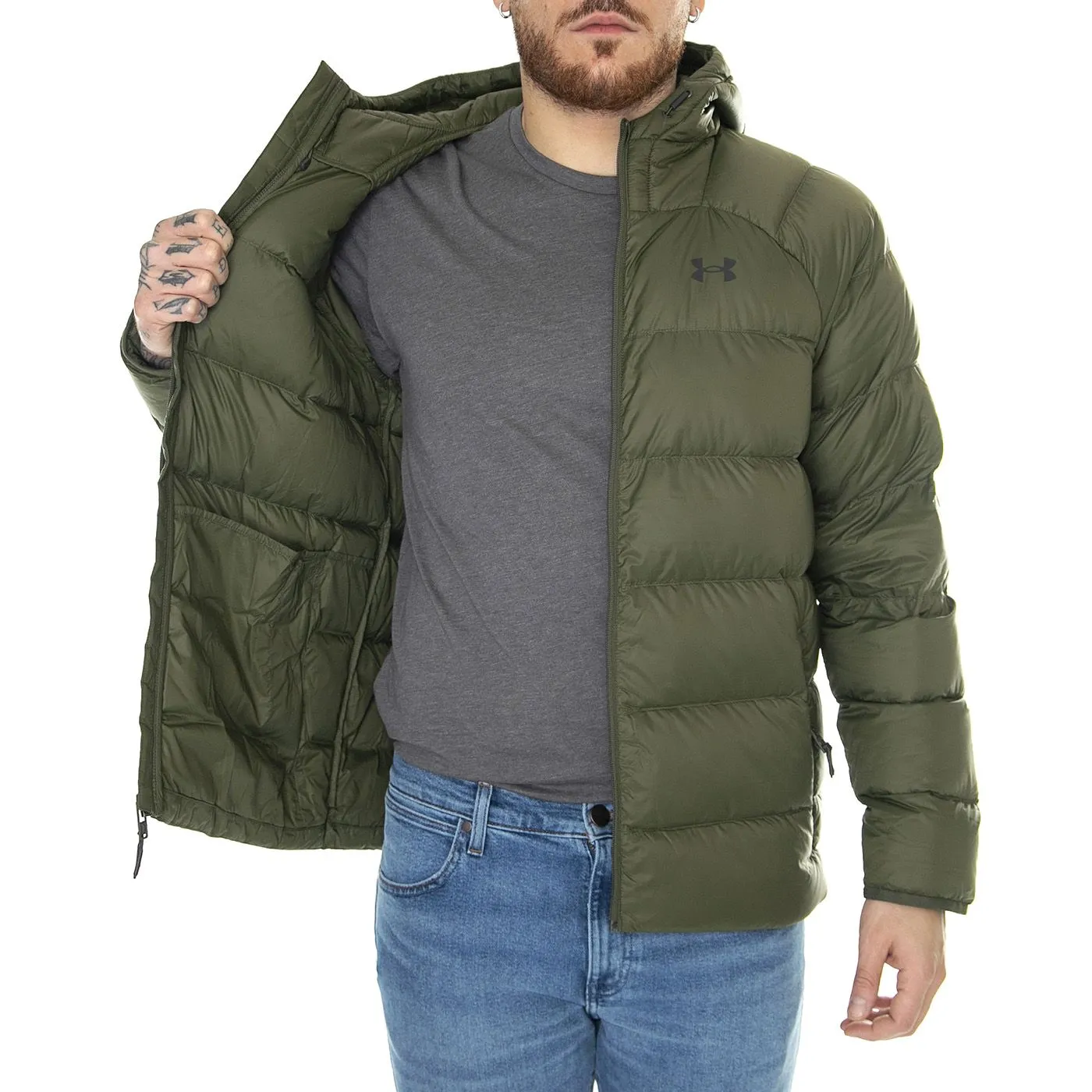 UNDER ARMOUR Armour Down 2.0 Jacket Green - Giacca Invernale Uomo Verde    