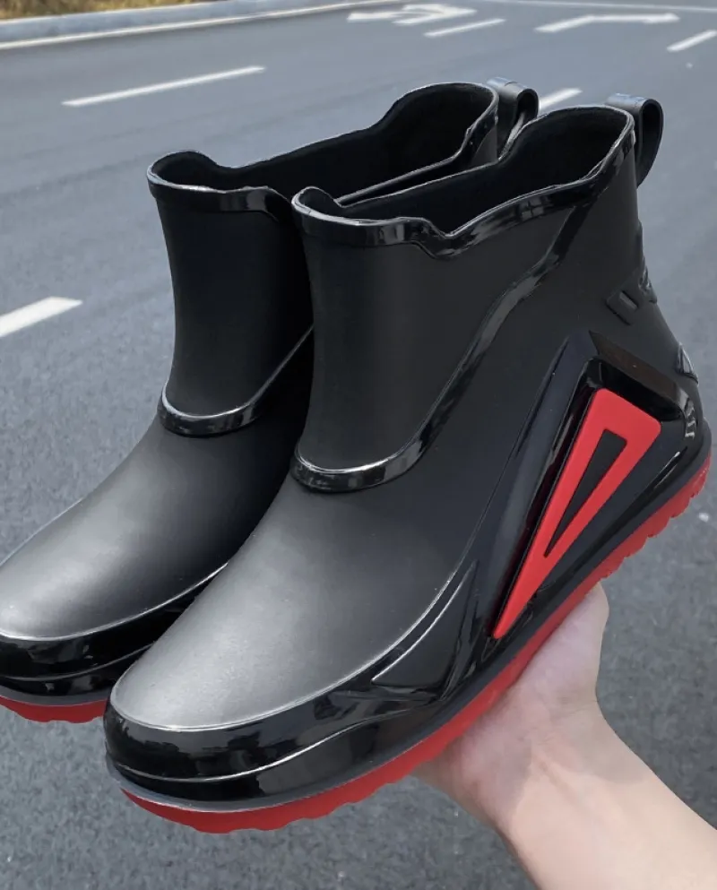 Uomo 2022 Nuovi stivali da pioggia Shaxi per escursionismo leggero antiscivolo allaperto Scarpe da pesca in gomma impermeabili