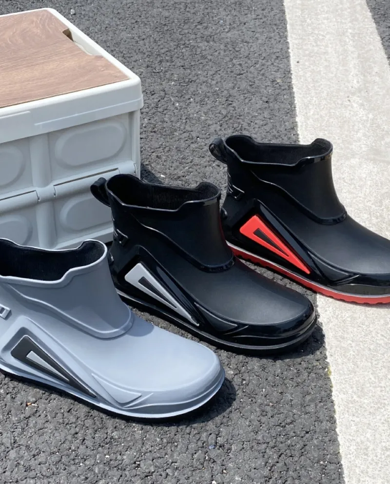 Uomo 2022 Nuovi stivali da pioggia Shaxi per escursionismo leggero antiscivolo allaperto Scarpe da pesca in gomma impermeabili
