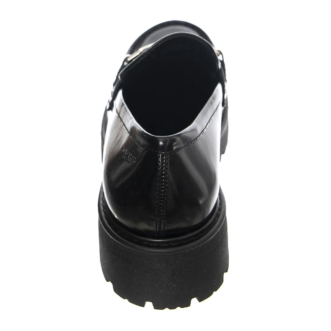 VAGABOND Cosmo 2.0 Cow Leather Black - Mocassini Donna Neri con Dettagli a Contrasto    