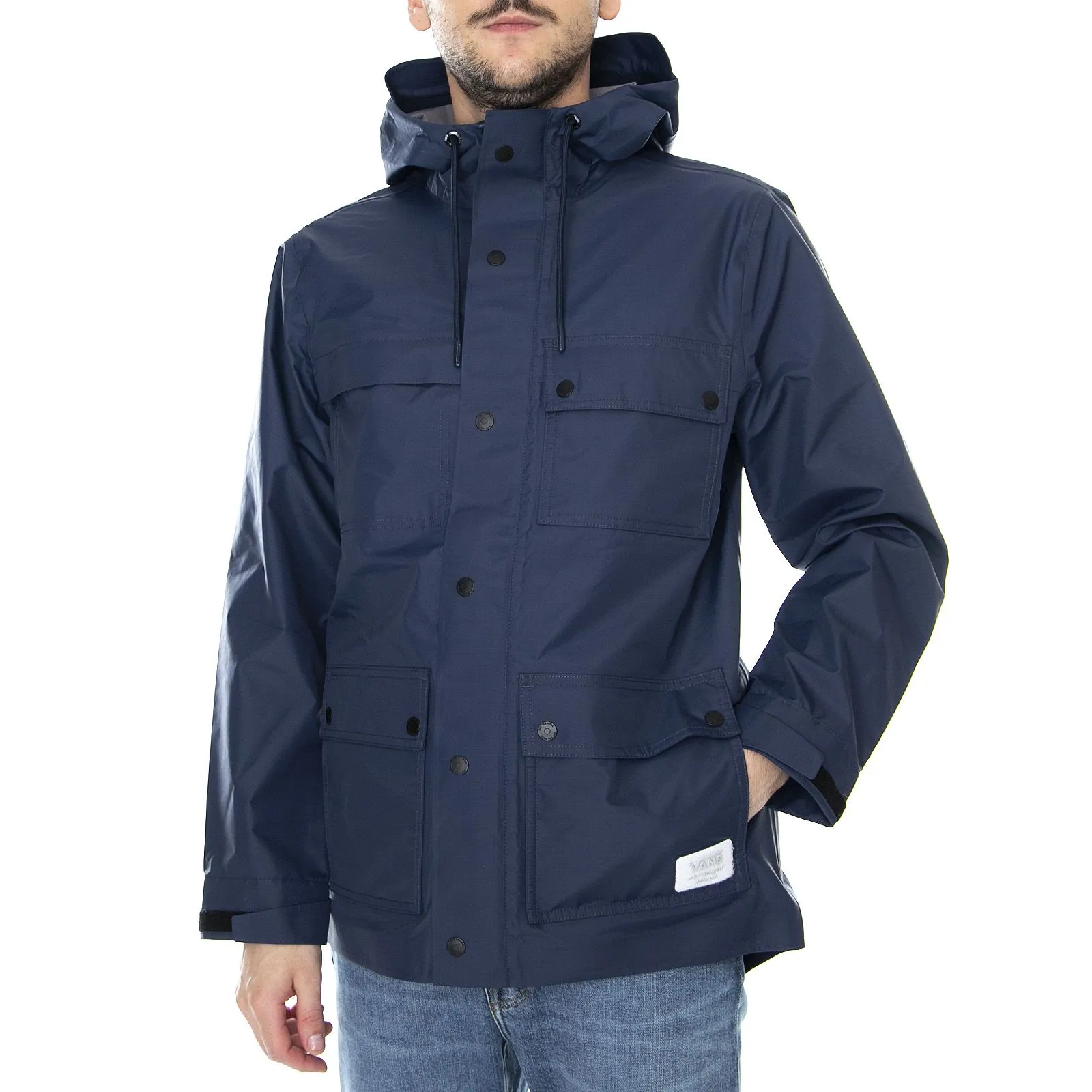 Vans Drill Chore Coat Winter Hooded Jacket - Dress Blues - Giacca Invernale con Cappuccio Uomo Blu    