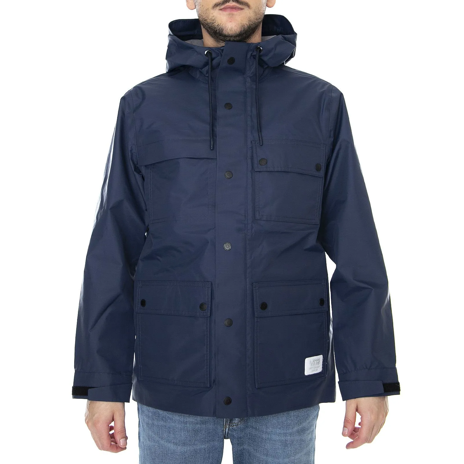 Vans Drill Chore Coat Winter Hooded Jacket - Dress Blues - Giacca Invernale con Cappuccio Uomo Blu    