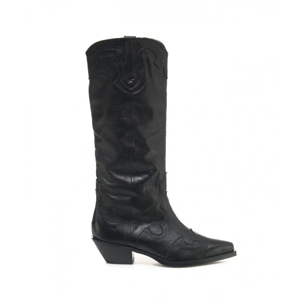 Western boots nero