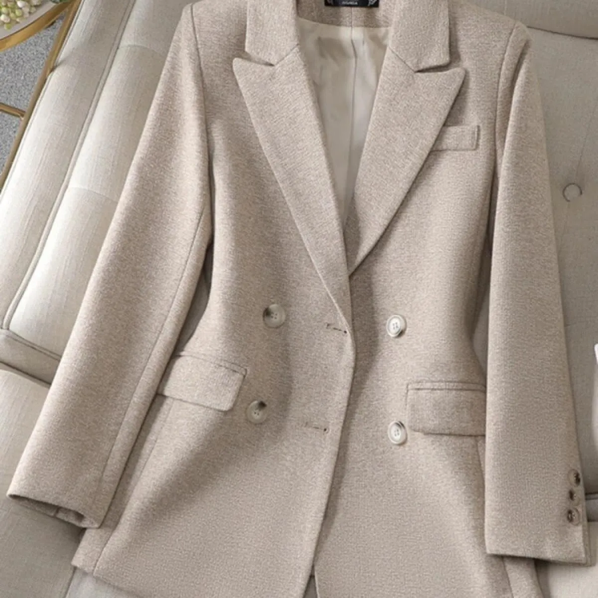 Xfpv Cappotto da donna casual slimtemperament in lana ispessita di lana doppio petto moda nuovo autunno inverno 2023 S