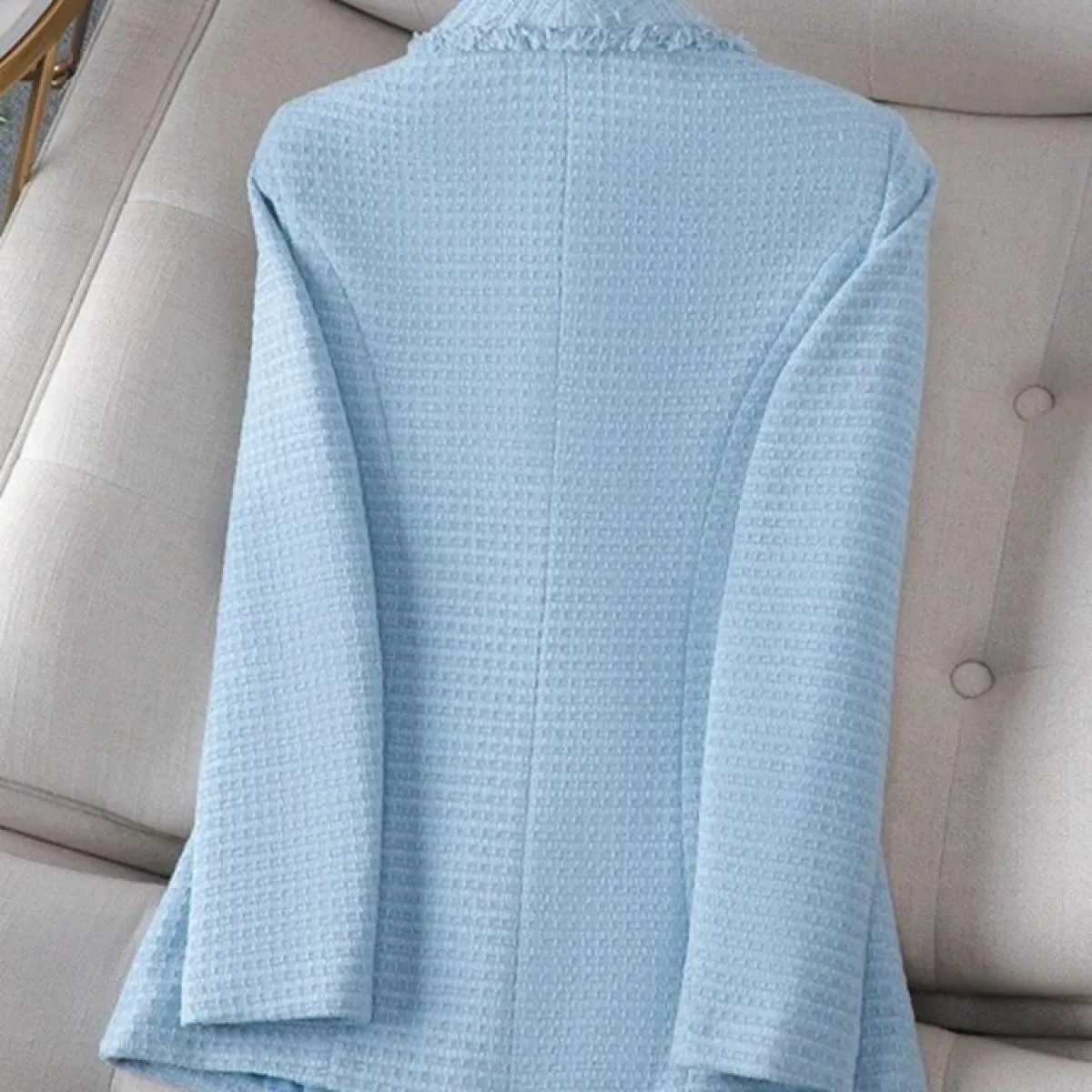 Xfpv Donna Casual Manica Lunga Nappe Ispessite Rosa Giacca di Lana Temperamento Cappotto Giacca Moda Nuova Marea Autunno 2023