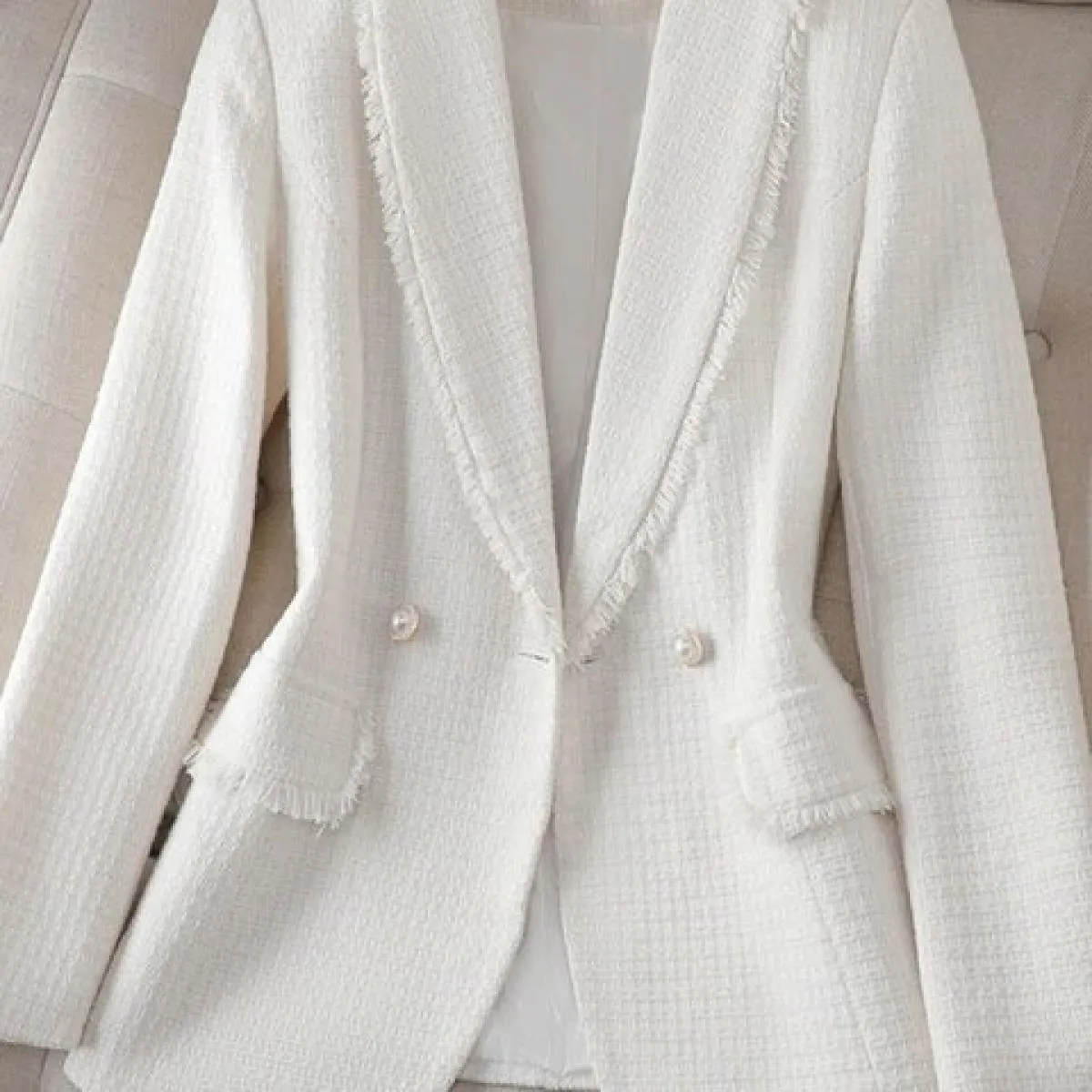 Xfpv Donna Casual Manica Lunga Nappe Ispessite Rosa Giacca di Lana Temperamento Cappotto Giacca Moda Nuova Marea Autunno 2023