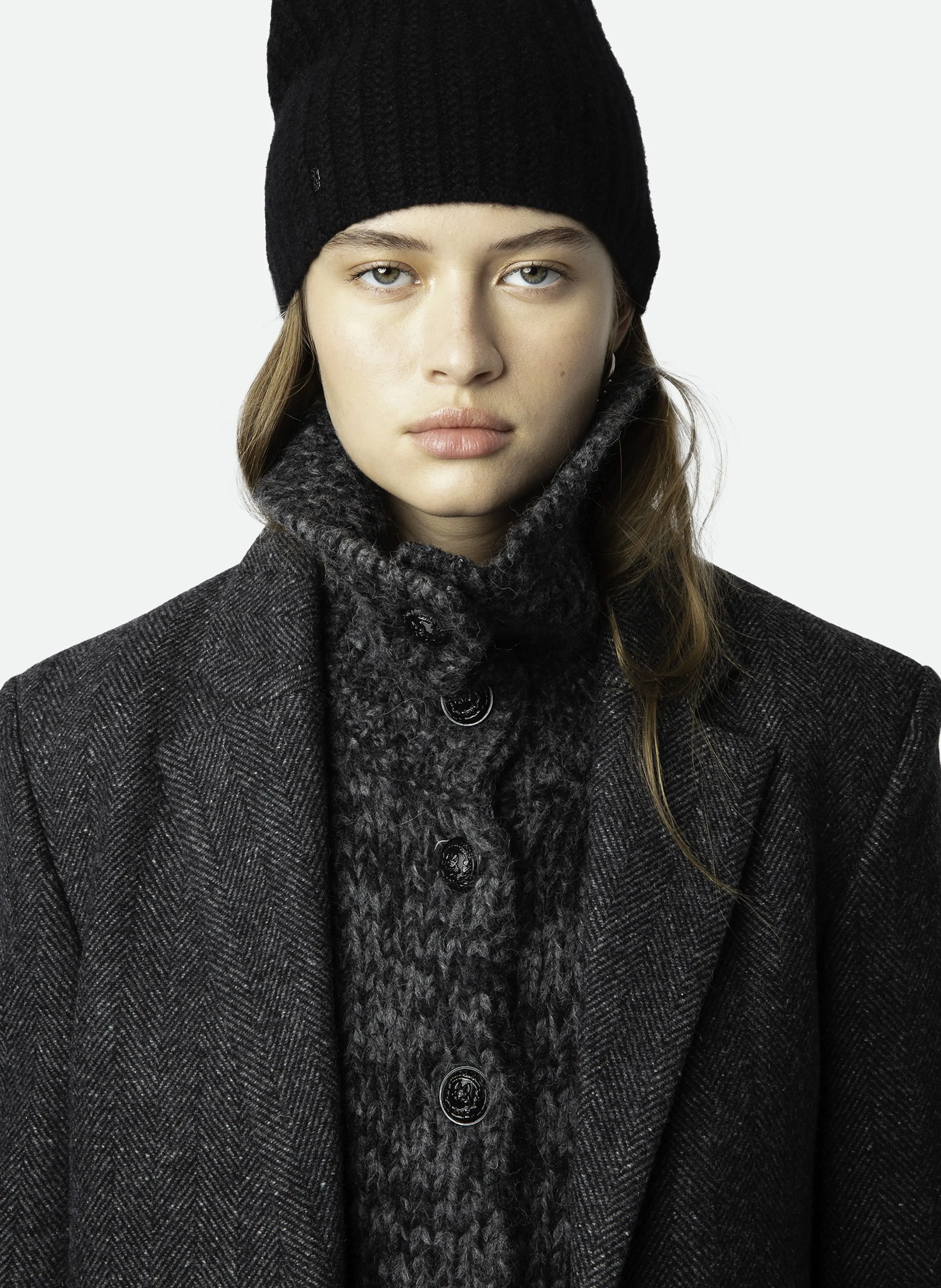  ZADIG&VOLTAIRE   MIO - Cappotto lungo diritto in lana riciclata | Grigio