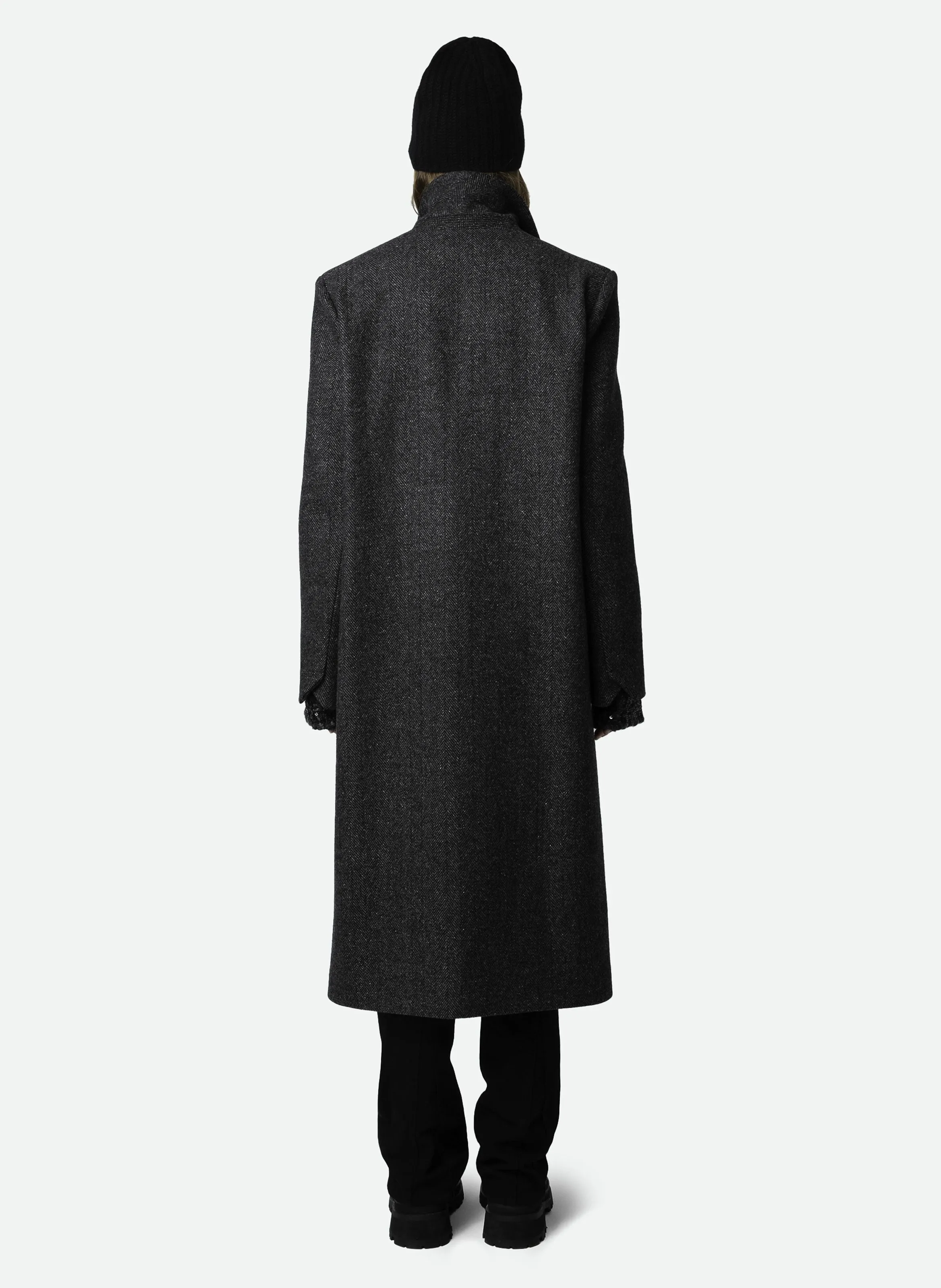  ZADIG&VOLTAIRE   MIO - Cappotto lungo diritto in lana riciclata | Grigio